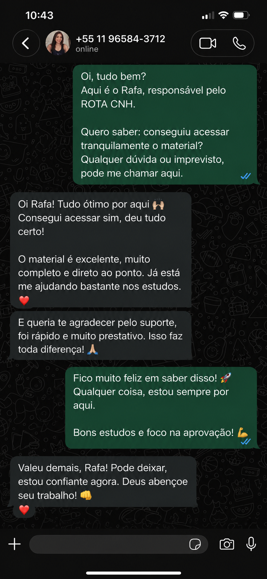 Depoimento de aluno do ROTA CNH 5
